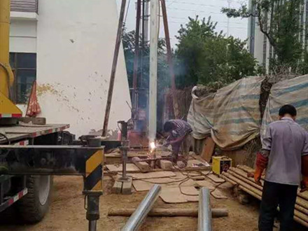 泰州藥廠深水井施工現(xiàn)場